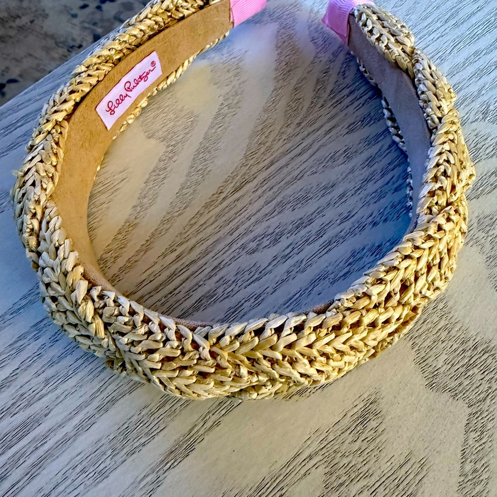 Lilly Pulitzer Tan Woven Headband